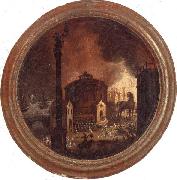 unknow artist The Destruction of troy painting